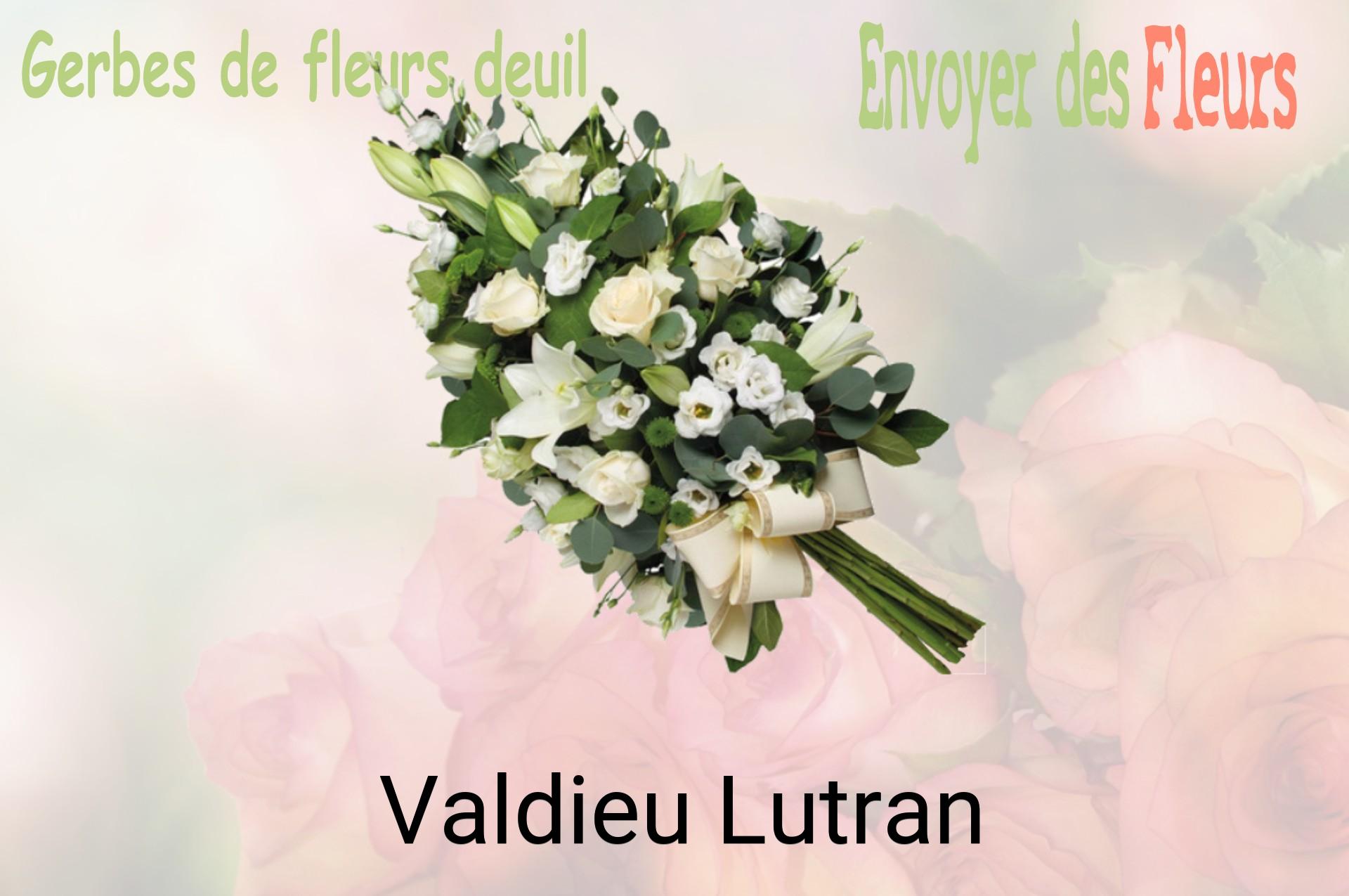 Gerbe de fleurs de deuil livrée à Valdieu-Lutran